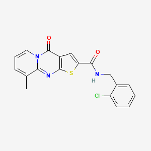 N-(2-chlorobenzyl)-9-methyl-4-oxo-4H-pyrido[1,2-a]thieno[2,3-d]pyrimidine-2-carboxamide