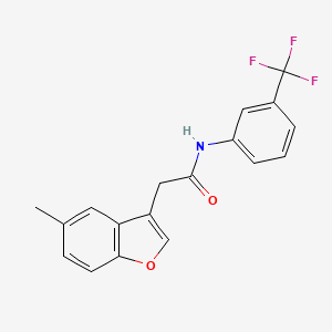 2-(5-methyl-1-benzofuran-3-yl)-N-[3-(trifluoromethyl)phenyl]acetamide