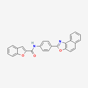 N-(4-{NAPHTHO[1,2-D][1,3]OXAZOL-2-YL}PHENYL)-1-BENZOFURAN-2-CARBOXAMIDE