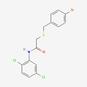 2-[(4-bromobenzyl)thio]-N-(2,5-dichlorophenyl)acetamide