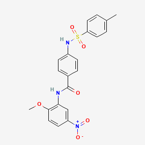 N-(2-methoxy-5-nitrophenyl)-4-{[(4-methylphenyl)sulfonyl]amino}benzamide