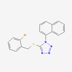 5-[(2-bromobenzyl)thio]-1-(1-naphthyl)-1H-tetrazole