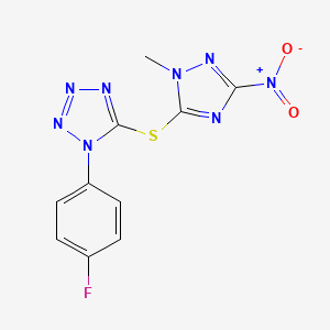 1-(4-FLUOROPHENYL)-1H-1,2,3,4-TETRAAZOL-5-YL (1-METHYL-3-NITRO-1H-1,2,4-TRIAZOL-5-YL) SULFIDE