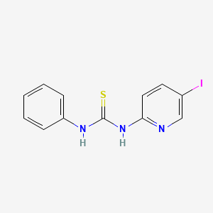 molecular formula C12H10IN3S B3600954 1-(5-Iodopyridin-2-yl)-3-phenylthiourea 