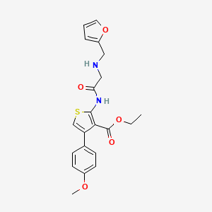 molecular formula C21H22N2O5S B3601014 ethyl 2-{[N-(2-furylmethyl)glycyl]amino}-4-(4-methoxyphenyl)-3-thiophenecarboxylate 