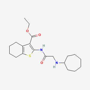 ethyl 2-[(N-cycloheptylglycyl)amino]-4,5,6,7-tetrahydro-1-benzothiophene-3-carboxylate