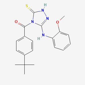 4-(4-tert-butylbenzoyl)-5-[(2-methoxyphenyl)amino]-4H-1,2,4-triazole-3-thiol