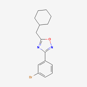 3-(3-bromophenyl)-5-(cyclohexylmethyl)-1,2,4-oxadiazole