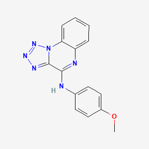 molecular formula C15H12N6O B3601120 N-(4-methoxyphenyl)tetrazolo[1,5-a]quinoxalin-4-amine 