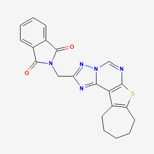 2-(9,10,11,12-tetrahydro-8H-cyclohepta[4,5]thieno[3,2-e][1,2,4]triazolo[1,5-c]pyrimidin-2-ylmethyl)-1H-isoindole-1,3(2H)-dione