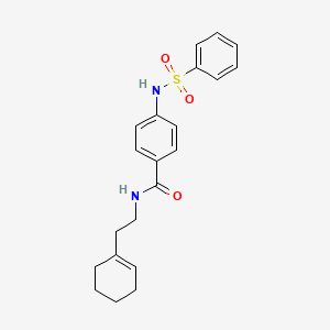 N-[2-(1-cyclohexen-1-yl)ethyl]-4-[(phenylsulfonyl)amino]benzamide