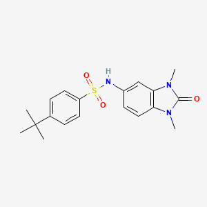 4-tert-butyl-N-(1,3-dimethyl-2-oxo-2,3-dihydro-1H-benzimidazol-5-yl)benzenesulfonamide