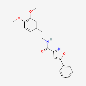 molecular formula C20H20N2O4 B3601216 N-[2-(3,4-dimethoxyphenyl)ethyl]-5-phenyl-3-isoxazolecarboxamide 