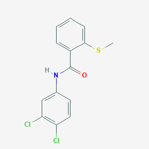 N-(3,4-dichlorophenyl)-2-(methylthio)benzamide