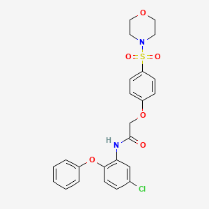 N-(5-chloro-2-phenoxyphenyl)-2-[4-(4-morpholinylsulfonyl)phenoxy]acetamide