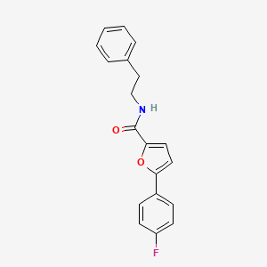 5-(4-fluorophenyl)-N-(2-phenylethyl)-2-furamide