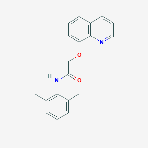 molecular formula C20H20N2O2 B360129 2-(quinolin-8-yloxy)-N-(2,4,6-trimethylphenyl)acetamide CAS No. 694466-83-6