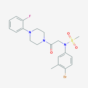 N-(4-bromo-3-methylphenyl)-N-{2-[4-(2-fluorophenyl)-1-piperazinyl]-2-oxoethyl}methanesulfonamide