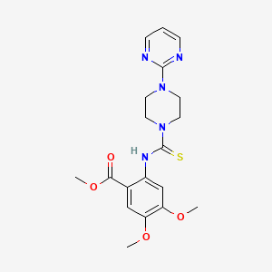 methyl 4,5-dimethoxy-2-({[4-(2-pyrimidinyl)-1-piperazinyl]carbonothioyl}amino)benzoate