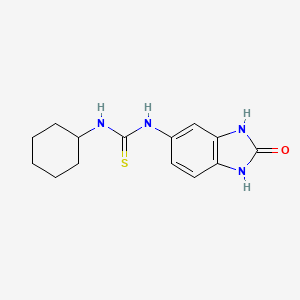 N-cyclohexyl-N'-(2-oxo-2,3-dihydro-1H-benzimidazol-5-yl)thiourea