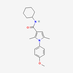 N-cyclohexyl-1-(4-methoxyphenyl)-2,5-dimethyl-1H-pyrrole-3-carboxamide