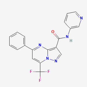 5-phenyl-N-3-pyridinyl-7-(trifluoromethyl)pyrazolo[1,5-a]pyrimidine-3-carboxamide