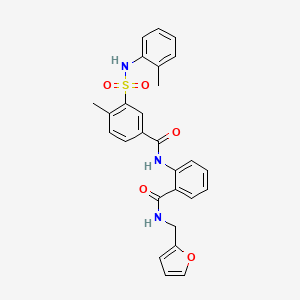 N-(2-{[(2-furylmethyl)amino]carbonyl}phenyl)-4-methyl-3-{[(2-methylphenyl)amino]sulfonyl}benzamide