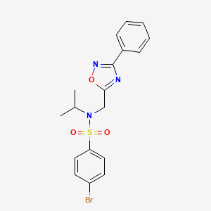 4-bromo-N-isopropyl-N-[(3-phenyl-1,2,4-oxadiazol-5-yl)methyl]benzenesulfonamide