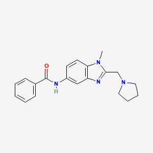 N-{1-METHYL-2-[(PYRROLIDIN-1-YL)METHYL]-1H-1,3-BENZODIAZOL-5-YL}BENZAMIDE