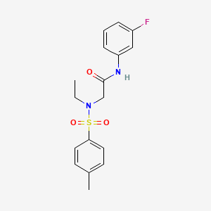 N~2~-ethyl-N~1~-(3-fluorophenyl)-N~2~-[(4-methylphenyl)sulfonyl]glycinamide