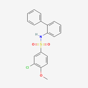 N-2-biphenylyl-3-chloro-4-methoxybenzenesulfonamide