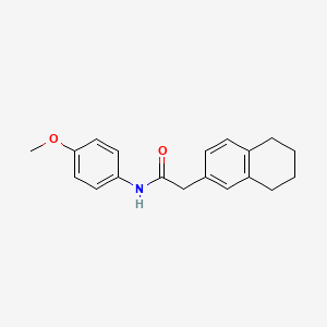 N-(4-methoxyphenyl)-2-(5,6,7,8-tetrahydronaphthalen-2-yl)acetamide