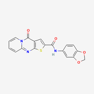 N-(1,3-BENZODIOXOL-5-YL)-4-OXO-4H-PYRIDO[1,2-A]THIENO[2,3-D]PYRIMIDINE-2-CARBOXAMIDE