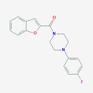 molecular formula C19H17FN2O2 B360166 1-(1-Benzofuran-2-ylcarbonyl)-4-(4-fluorophenyl)piperazine CAS No. 794560-30-8