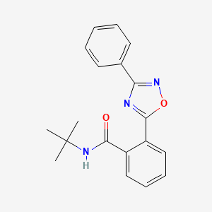 N-(tert-butyl)-2-(3-phenyl-1,2,4-oxadiazol-5-yl)benzamide