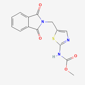 methyl {5-[(1,3-dioxo-1,3-dihydro-2H-isoindol-2-yl)methyl]-1,3-thiazol-2-yl}carbamate