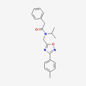 N-isopropyl-N-{[3-(4-methylphenyl)-1,2,4-oxadiazol-5-yl]methyl}-2-phenylacetamide