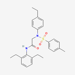 N~1~-(2,6-diethylphenyl)-N~2~-(4-ethylphenyl)-N~2~-[(4-methylphenyl)sulfonyl]glycinamide