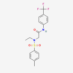 N~2~-ethyl-N~2~-[(4-methylphenyl)sulfonyl]-N~1~-[4-(trifluoromethyl)phenyl]glycinamide