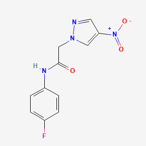 N-(4-fluorophenyl)-2-(4-nitro-1H-pyrazol-1-yl)acetamide