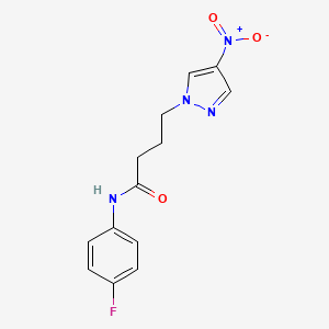 N-(4-fluorophenyl)-4-(4-nitro-1H-pyrazol-1-yl)butanamide