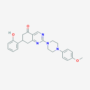 molecular formula C25H26N4O3 B360183 7-(2-hydroxyphenyl)-2-[4-(4-methoxyphenyl)piperazin-1-yl]-7,8-dihydroquinazolin-5(6H)-one CAS No. 907972-52-5