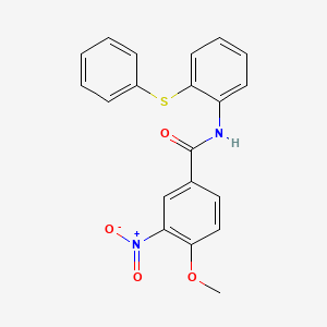 4-methoxy-3-nitro-N-[2-(phenylthio)phenyl]benzamide