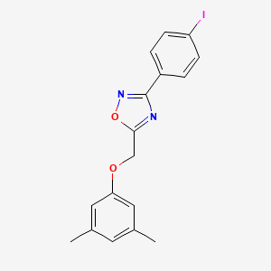 5-[(3,5-dimethylphenoxy)methyl]-3-(4-iodophenyl)-1,2,4-oxadiazole