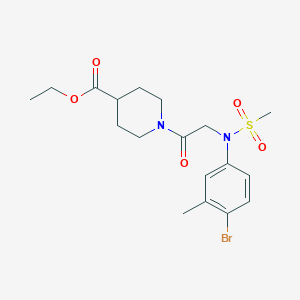 ethyl 1-[N-(4-bromo-3-methylphenyl)-N-(methylsulfonyl)glycyl]-4-piperidinecarboxylate