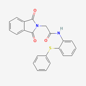 2-(1,3-dioxo-1,3-dihydro-2H-isoindol-2-yl)-N-[2-(phenylthio)phenyl]acetamide