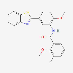 N-[5-(1,3-benzothiazol-2-yl)-2-methoxyphenyl]-2-methoxy-3-methylbenzamide