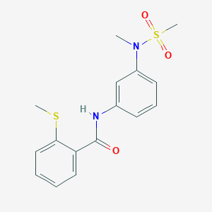 N-{3-[methyl(methylsulfonyl)amino]phenyl}-2-(methylthio)benzamide