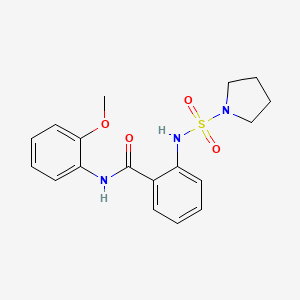 N-(2-methoxyphenyl)-2-[(1-pyrrolidinylsulfonyl)amino]benzamide