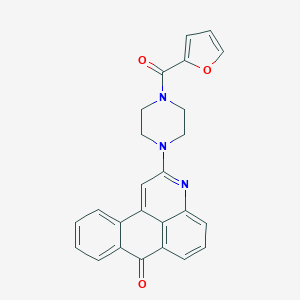 2-[4-(2-furoyl)-1-piperazinyl]-7H-naphtho[1,2,3-de]quinolin-7-one